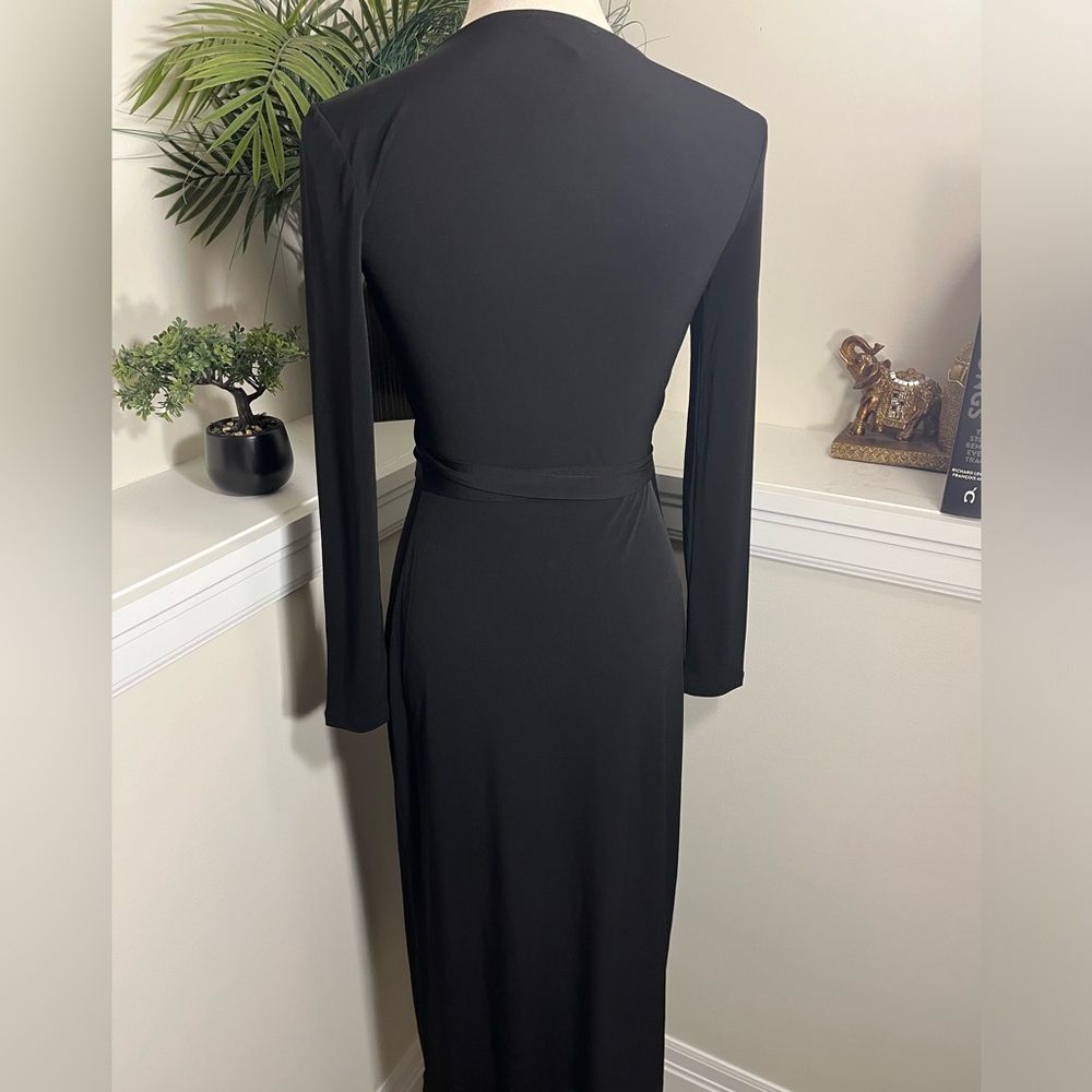 ‼️BOGO SALE‼️Forever 21 Black Wrap Dress Sz S - Picture 3 of 6